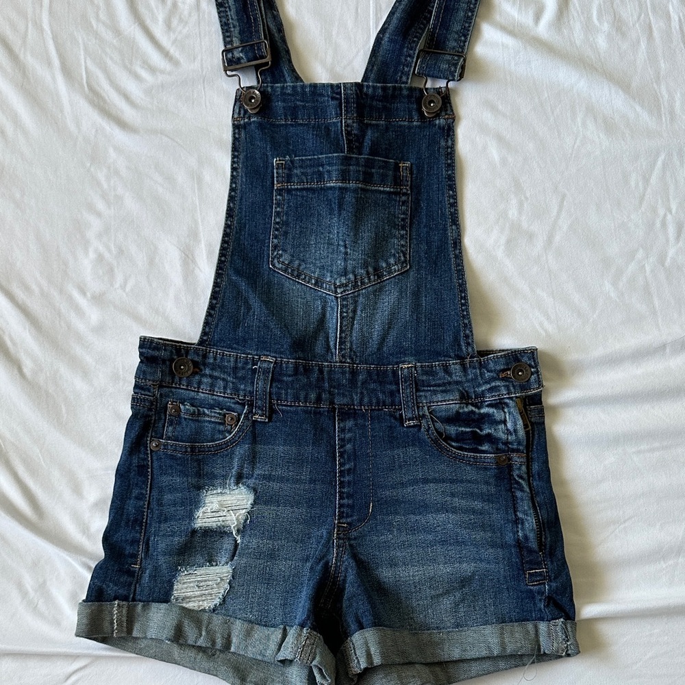 Dollhouse Dark Blue Denim Romper